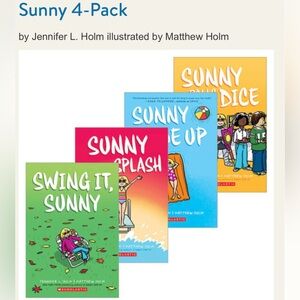 Sunny 4 pack. Graphic novels by Jennifer Holm.